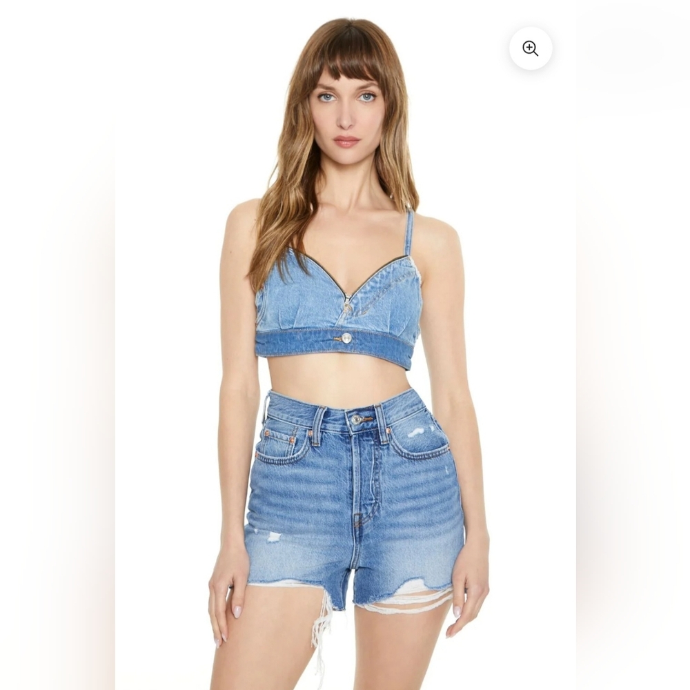 Blue Denim Top (Shorts Not Included)
